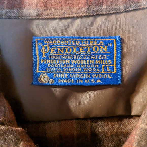 Pendleton Mills Large (L) Wool Mens Shirt - Picture 2 of 2